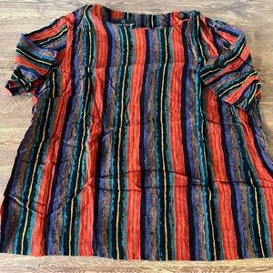 Womens Vintage Carole Little Colorful  blouse